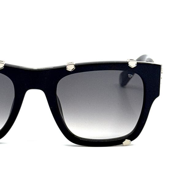 New, PHILIPP PLEIN Sunglasses Plein Icon SPP042W Col.0700 Authentic - Picture 4 of 12